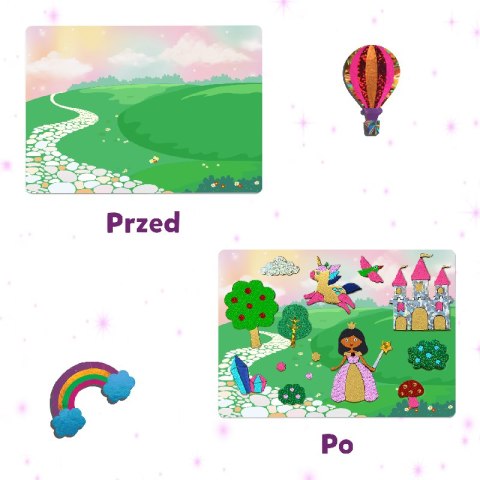 TREFL 62602 Skillmatics Foil Fun Zestaw kreatywny Jednorożce i Księżniczki TREFL 62602 Skillmatics Foil Fun Zestaw kreatywny Jednorożce i Księżniczki