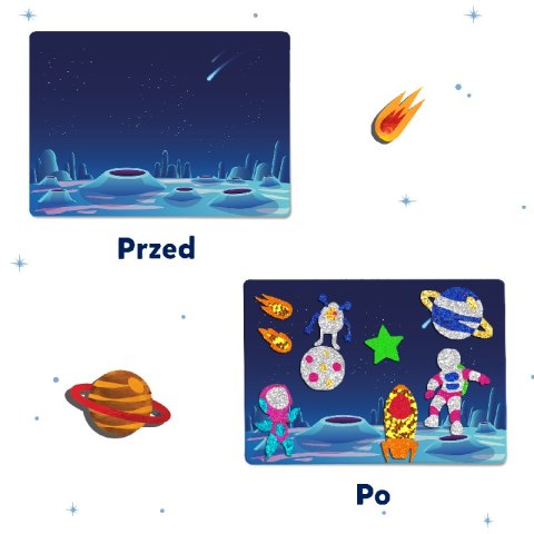 TREFL 62603 Skillmatics Foil Fun Zestaw kreatywny Kosmos TREFL 62603 Skillmatics Foil Fun Zestaw kreatywny Kosmos