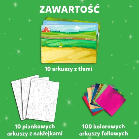 TREFL 62604 Skillmatics Foil Fun Zestaw kreatywny Świat Zwierząt TREFL 62604 Skillmatics Foil Fun Zestaw kreatywny Świat Zwierząt