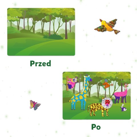 TREFL 62604 Skillmatics Foil Fun Zestaw kreatywny Świat Zwierząt TREFL 62604 Skillmatics Foil Fun Zestaw kreatywny Świat Zwierząt