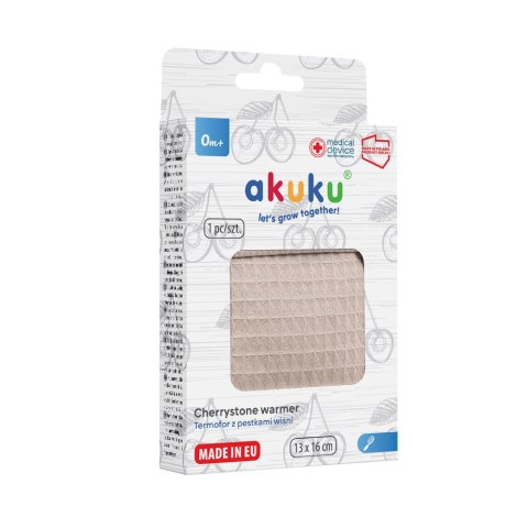 AKUKU A0633 Termofor z pestkami wiśni 13x16 cm beż AKUKU A0633 Termofor z pestkami wiśni 13x16 cm beż