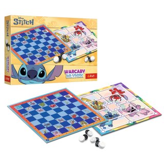 TREFL 02799 Gra Warcaby i Młynek Lilo & Stitch