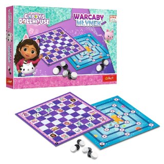 TREFL 02800 Gra Warcaby i Młynek Gabby's Dollhouse