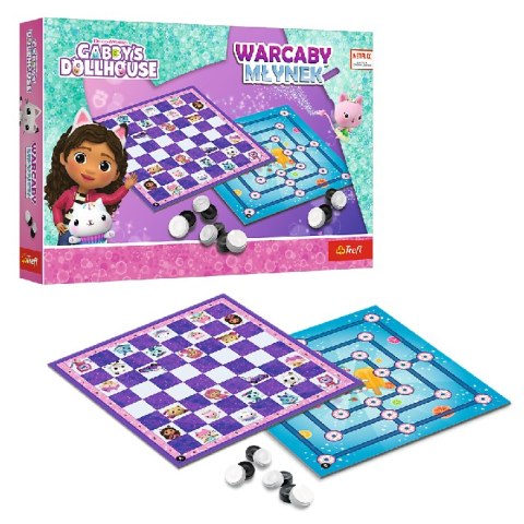 TREFL 02800 Gra Warcaby i Młynek Gabby's Dollhouse TREFL 02800 Gra Warcaby i Młynek Gabby's Dollhouse
