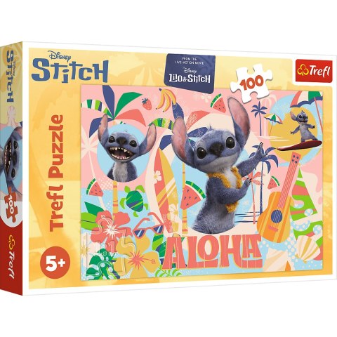 TREFL 16495 Puzzle 100 Stitch i przyjaciele w akcji TREFL 16495 Puzzle 100 Stitch i przyjaciele w akcji