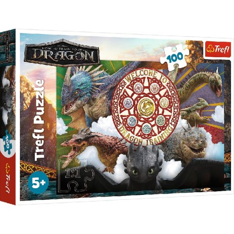TREFL 16524 Puzzle 100 Smoki w akcji TREFL 16524 Puzzle 100 Smoki w akcji