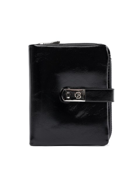 Czarny elegancki portfel damski - one size Czarny elegancki portfel damski - one size