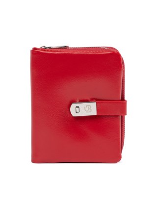 Czerwony elegancki portfel damski - one size