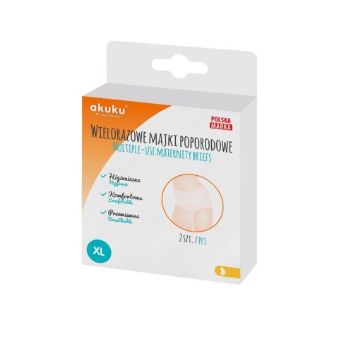 AKUKU A0235 Majtki siateczkowe wielorazowe XL AKUKU A0235 Majtki siateczkowe wielorazowe XL