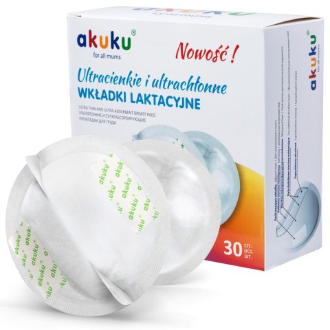 AKUKU A0354 Wkładki laktacyjne ultracienkie AKUKU A0354 Wkładki laktacyjne ultracienkie