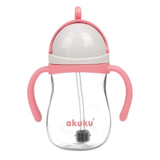 AKUKU A0676 Bidon ze słomką z odważnikiem różowy