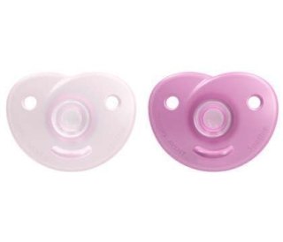 AVENT SCF099/22 Smoczek uspokajający CURVED SOOTHIE GIRL 0-6m