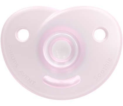 AVENT SCF099/22 Smoczek uspokajający CURVED SOOTHIE GIRL 0-6m