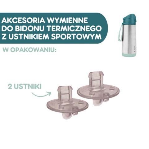 B.BOX BB501000 Ustniki zapasowe do bidonu termicznego sportowego 500 ml 2 szt B.BOX BB501000 Ustniki zapasowe do bidonu termicznego sportowego 500 ml 2 szt