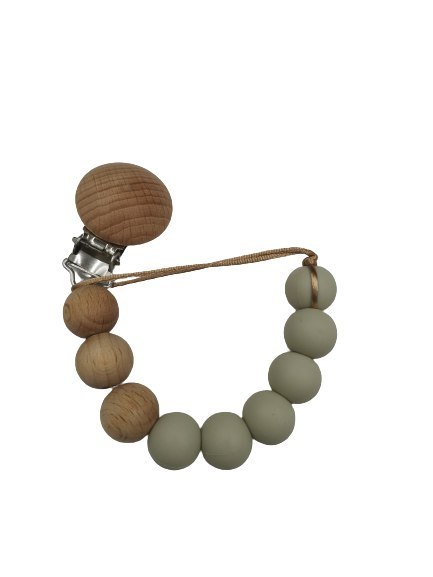 BABY 01430 Zawieszka do smoczka Eko Drewniana EARTH SAND BABY 01430 Zawieszka do smoczka Eko Drewniana EARTH SAND