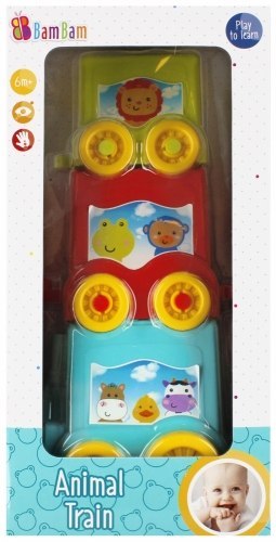 BAM BAM 481994 Kolejka edukacyjna Zwierzaczki BAM BAM 481994 Kolejka edukacyjna Zwierzaczki