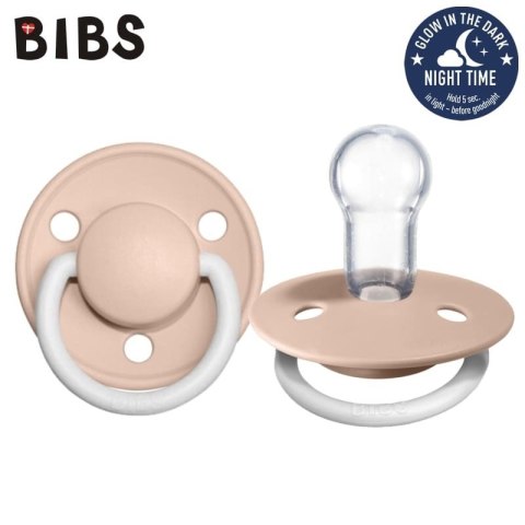 BIBS 1010256 Smoczek uspokajający DE LUX ONE SIZE BLUSH NIGHT BIBS 1010256 Smoczek uspokajający DE LUX ONE SIZE BLUSH NIGHT