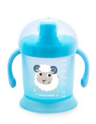 CANPOL 31/300 Kubek niekapek 200ml Bunny & company różowy