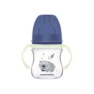 CANPOL 35/236 Butelka antykolkowa 120ml EasyStart Sleepy Koala niebieska