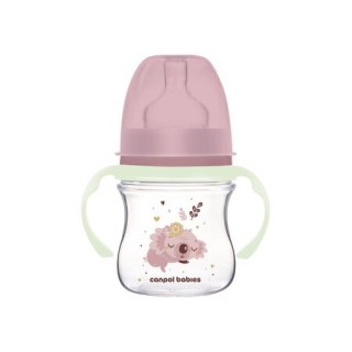CANPOL 35/236 Butelka antykolkowa 120ml EasyStart Sleepy Koala różowa