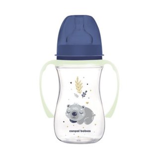 CANPOL 35/237 Butelka antykolkowa 240ml EasyStart Sleepy Koala niebieska