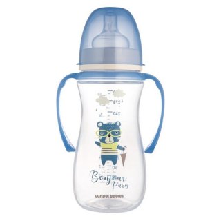 CANPOL 35/241 Butelka antykolkowa 300 ml EasyStart Bonjour Paris niebieska