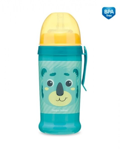 CANPOL 56/510 Bidon niekapek Hello Little koala turkusowy CANPOL 56/510 Bidon niekapek Hello Little koala turkusowy
