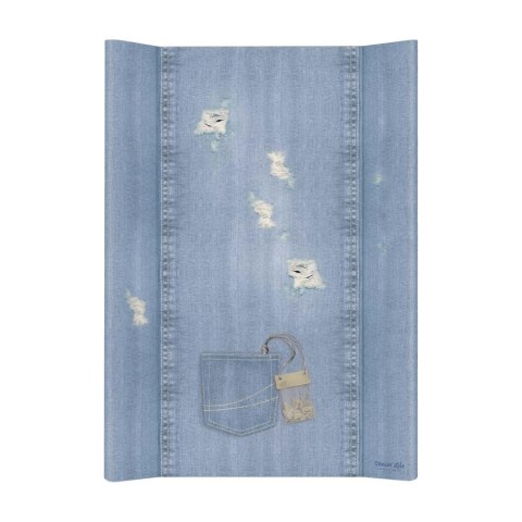 CEBA 102-119-589 Przewijak miękki profilowany krótki 50x70 DENIM STYLE SHABBY blue GRATIS pokrowiec na przewijak, składana mata CEBA 102-119-589 Przewijak miękki profilowany krótki 50x70 DENIM STYLE SHABBY blue GRATIS pokrowiec na przewijak, składana mata