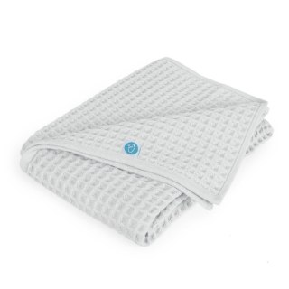 CEBA 843-303-261 Kocyk dziecięcy Waffle Line Light grey 90x90 GRATIS składana mata do przewijania 60x40 Rowanberry
