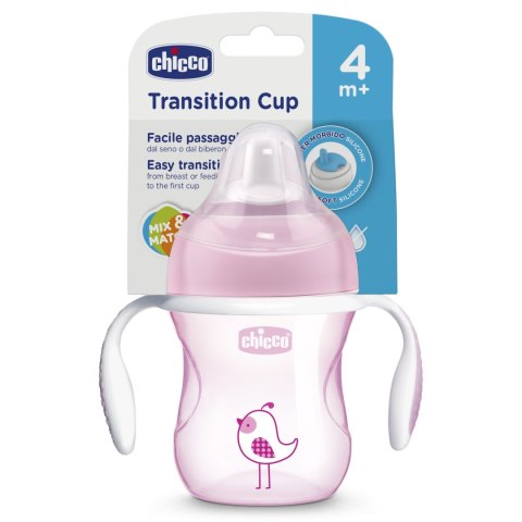 CHICCO 00006911100000 Pierwszy kubek treningowy 4m+ girl CHICCO 00006911100000 Pierwszy kubek treningowy 4m+ girl