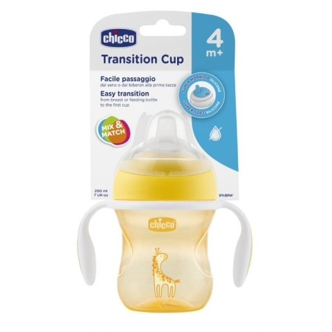 CHICCO 00006911300000 Pierwszy kubek treningowy 4m+boy CHICCO 00006911300000 Pierwszy kubek treningowy 4m+boy