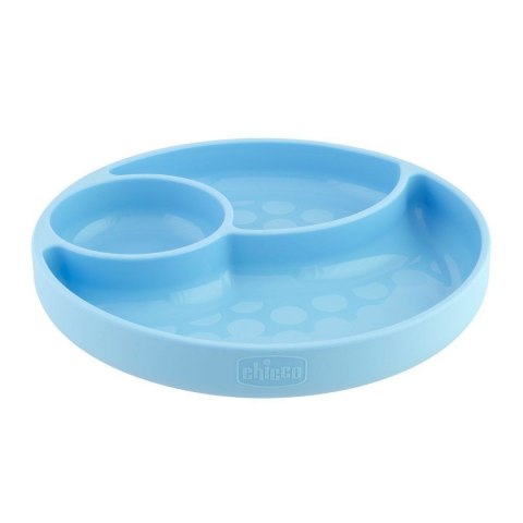 CHICCO 00010216200000 Talerz silikonowy 3-dzielny boy CHICCO 00010216200000 Talerz silikonowy 3-dzielny boy