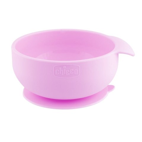 CHICCO 00010221100000 Miseczka silikonowa girl CHICCO 00010221100000 Miseczka silikonowa girl