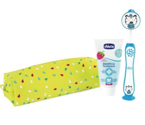 CHICCO 00012099000000 Zestaw pasta+szczotka+etui Tiger 3-6l CHICCO 00012099000000 Zestaw pasta+szczotka+etui Tiger 3-6l