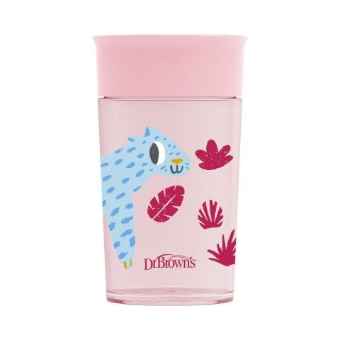 Dr.Browns TC01093 Kubek 360 picie jak ze szklanki 300 ml różowy Dr.Browns TC01093 Kubek 360 picie jak ze szklanki 300 ml różowy