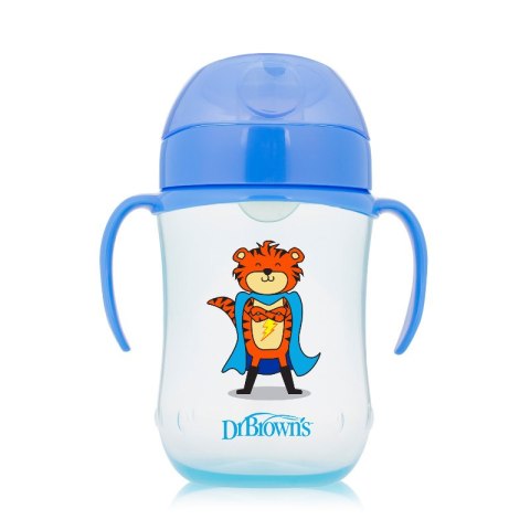Dr.Browns TC91023 Kubek z miękkim ustnikiem 270 ml z uchwytem 9+ Dr.Browns TC91023 Kubek z miękkim ustnikiem 270 ml z uchwytem 9+