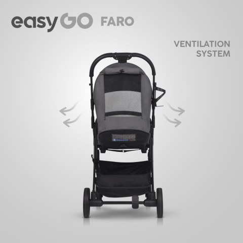 EASY GO Wózek dziecięcy FARO CLOUDY GRAY