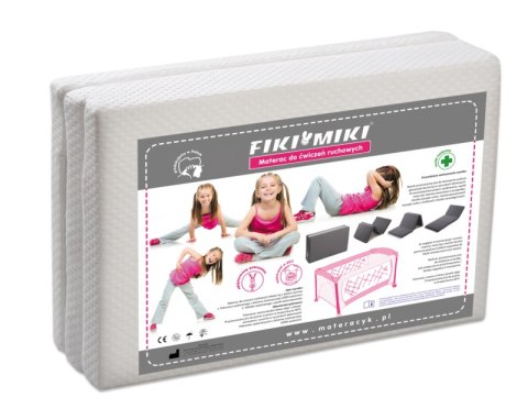 FIKI MIKI Materac do ćwiczeń ruchowych biały MRR1 FIKI MIKI Materac do ćwiczeń ruchowych biały MRR1
