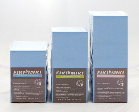 FIKI MIKI Prześcieradło Jersey 120x60 Błękitne FIKI MIKI Prześcieradło Jersey 120x60 Błękitne