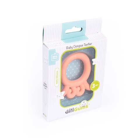 GILIGUMS GG 50181 Gryzak Ośmiornica Baby brzoskwiniowy GILIGUMS GG 50181 Gryzak Ośmiornica Baby brzoskwiniowy