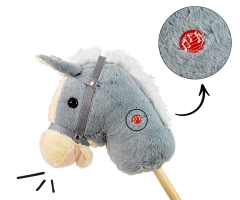 HOBBY 6089 Koń na kiju grey HOBBY 6089 Koń na kiju grey