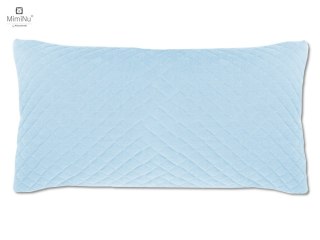 KIECZMERSKI Poduszka z poszewką VELVET pikowana 40x40/30x60 niebieska PROMOCJA!