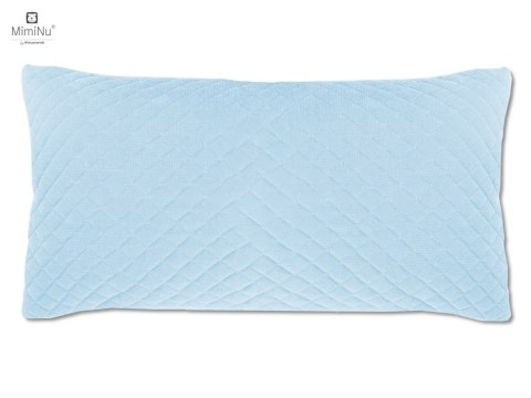 KIECZMERSKI Poduszka z poszewką VELVET pikowana 40x40/30x60 niebieska PROMOCJA!