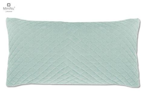 KIECZMERSKI Poduszka z poszewką VELVET pikowana 40x40/30x60 niebieska PROMOCJA!