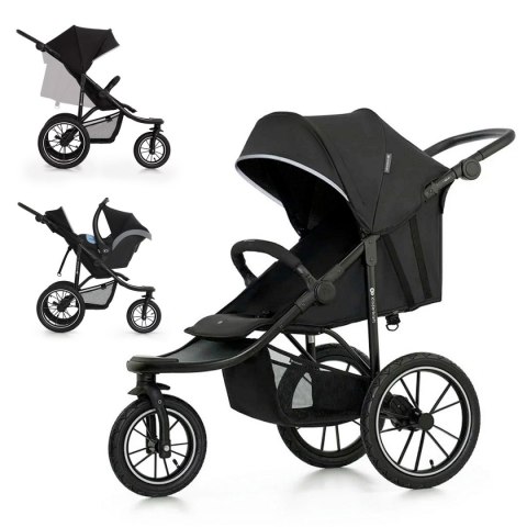 KINDERKRAFT Wózek spacerowy Helsi 2 Black KINDERKRAFT Wózek spacerowy Helsi 2 Black