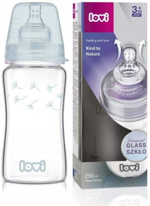 LOVI 74/205 Butelka szklana Diamond Glass 250 ml Botanic LOVI 74/205 Butelka szklana Diamond Glass 250 ml Botanic