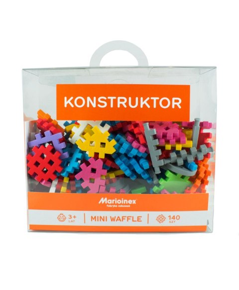 MARIOINEX 902363 Klocki waffle mini 140 szt. Konstruktor MARIOINEX 902363 Klocki waffle mini 140 szt. Konstruktor