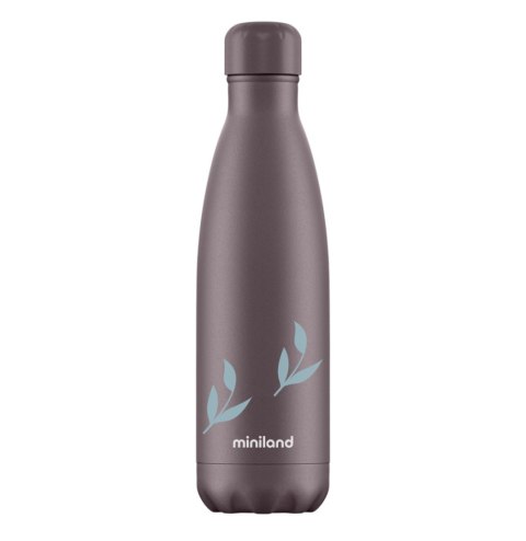 MARKO ML89438 Termos butelka Terra 500ml - śliwkowy / kwiaty MARKO ML89438 Termos butelka Terra 500ml - śliwkowy / kwiaty