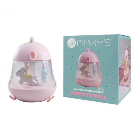 MARY'S MW20775 Pozytywka lampka nocna led RGB różowa MARY'S MW20775 Pozytywka lampka nocna led RGB różowa