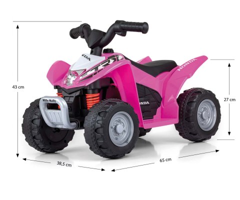 MILLY MALLY 4479 Pojazd na akumulator Quad HONDA ATV Pink MILLY MALLY 4479 Pojazd na akumulator Quad HONDA ATV Pink